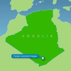 Mapa de Ahaggar