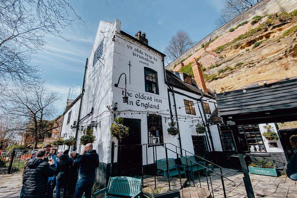 Antiguo viaje al pub de Jerusalén Nottingham