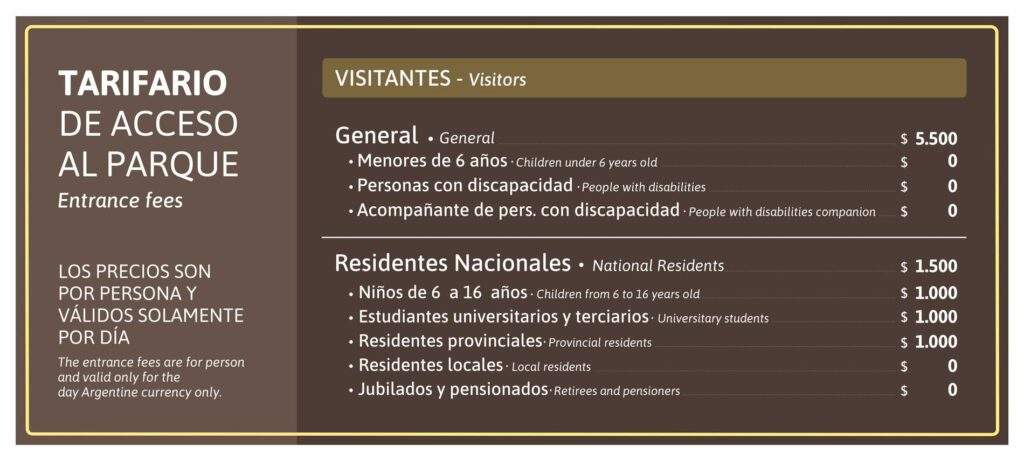 Tarifas de Acceso al Parque Nacional Lanín