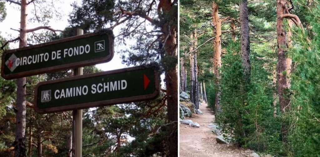 Ruta del camino Schmidt en Cercedilla, Madrid, España