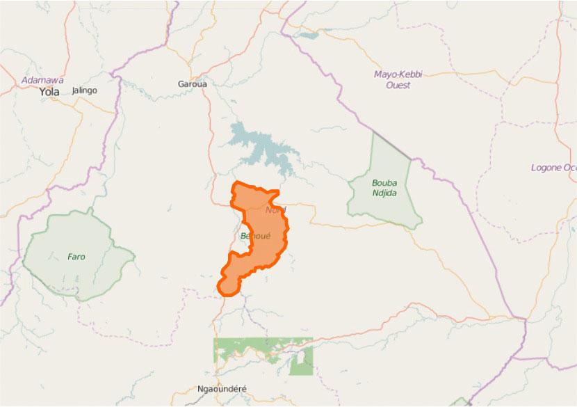 Bénoué National Park Map
