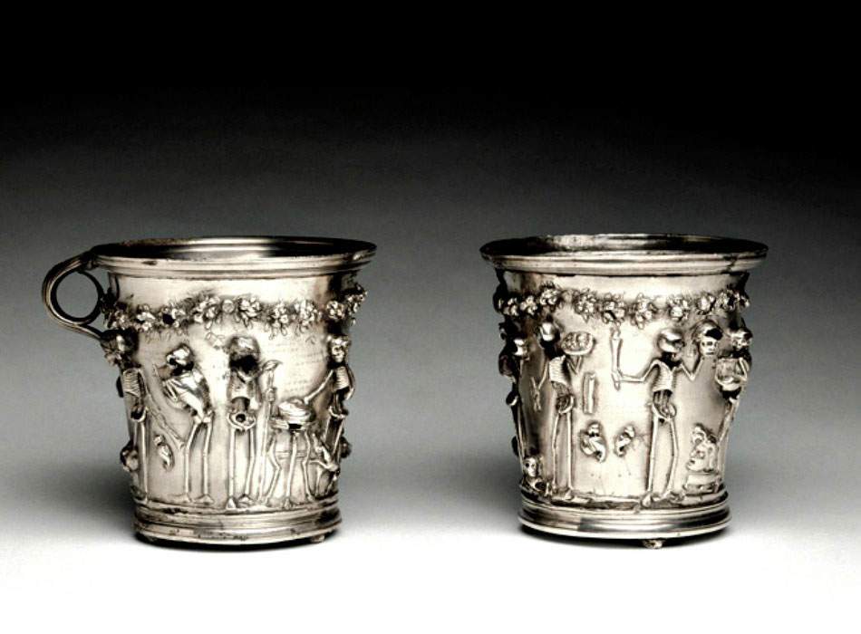 Exposition de pièces anciennes dans l'Antiquarium de Boscoreale, Italie