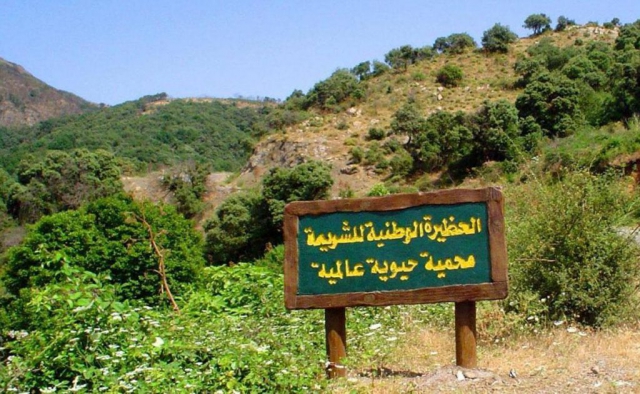Signboard indicating the entrance of Chréa National Park