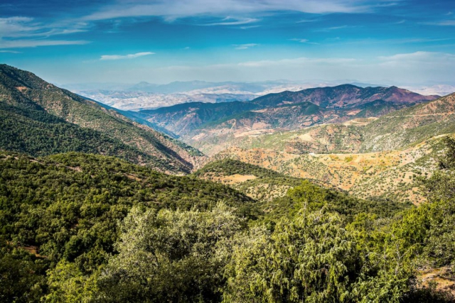 Panoramic View of Djebel Aissa National Park