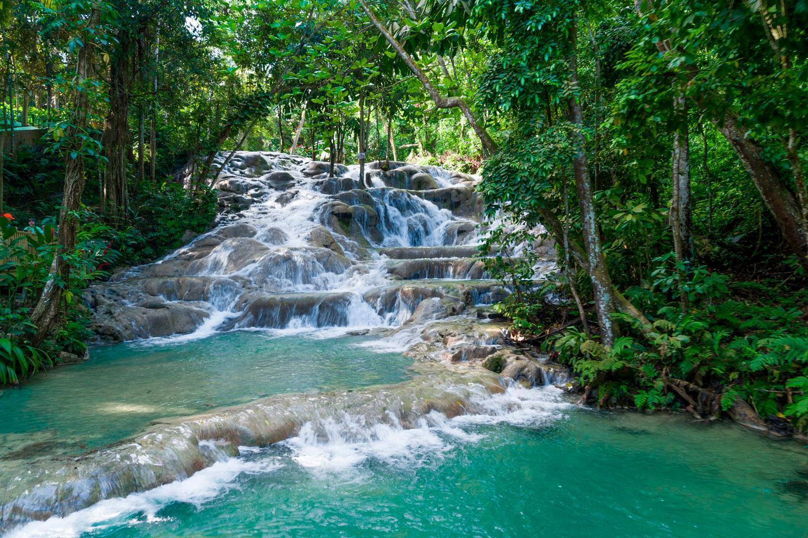 Dunn’s River Falls in Jamaica