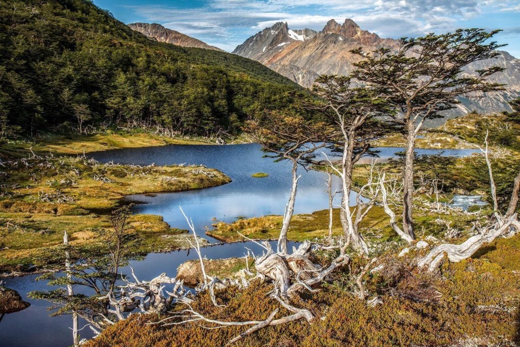 Karte der geografischen Lage des Nationalparks Alberto de Agostini