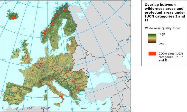 Map of European National Parks