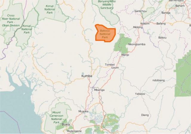 Bakossi National Park Map