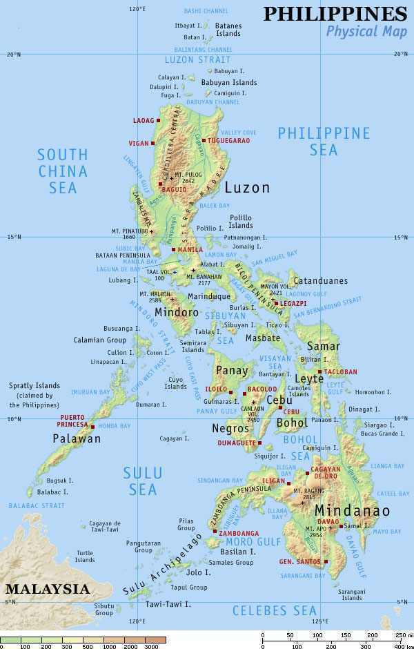 Map of Protected Areas in the Philippines
